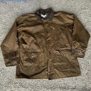 Filson 1442N Waxed Tin Cloth Field Coat USA made, not worn much. XXL Mens